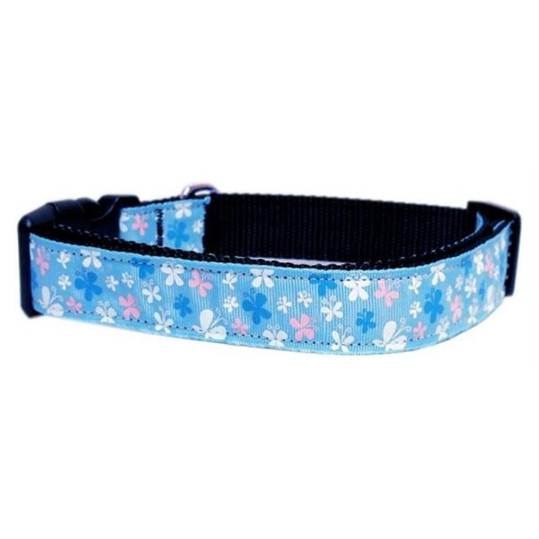 Butterfly Nylon Ribbon Collar Blue XS, Unconditional Love, Mfr#: UN805051